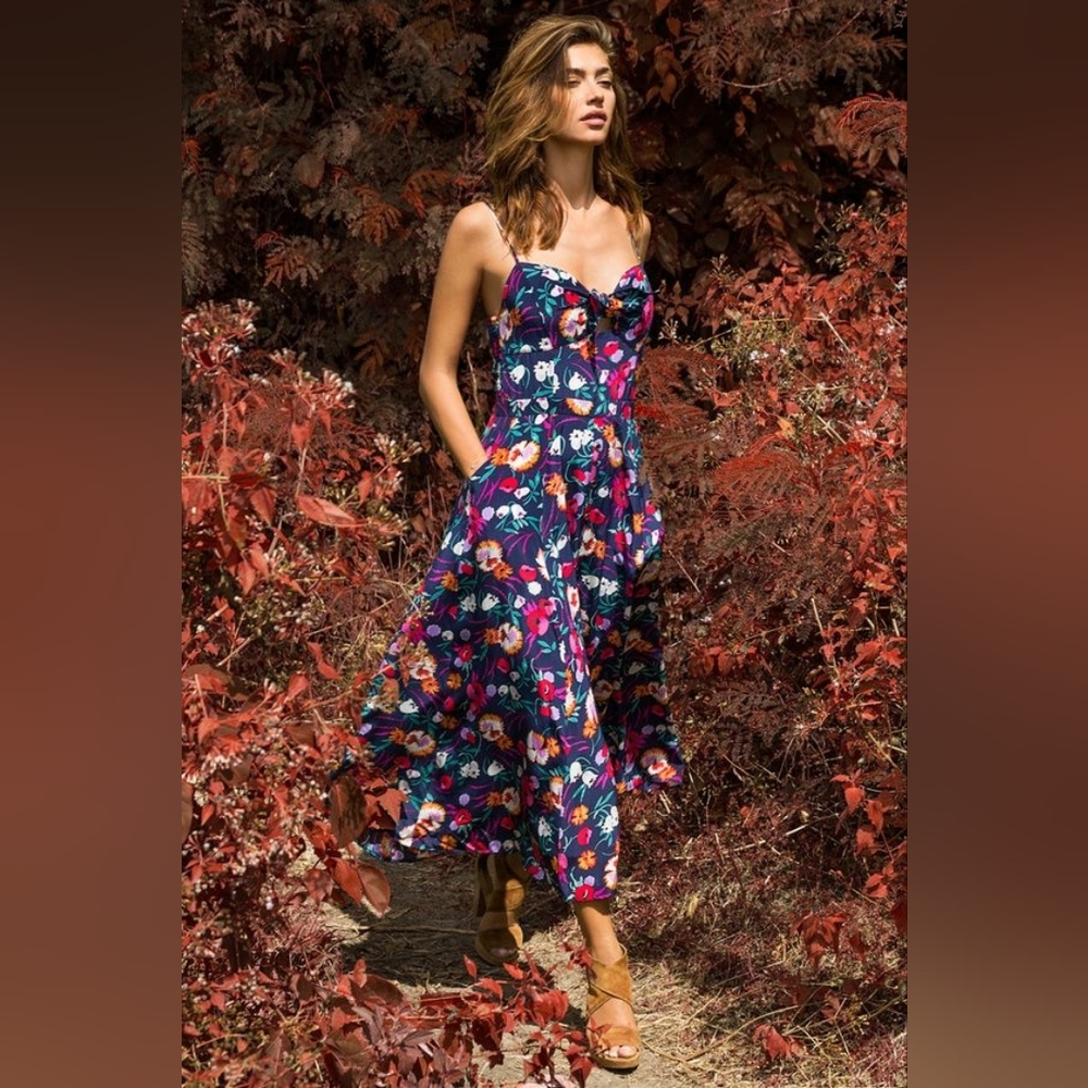 Yumi Kim Floral 100% Silk Dress